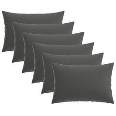 vidaXL Throw Pillow 6 pcs HEERLEN Anthracite 30 x 50 cm Polyester 2