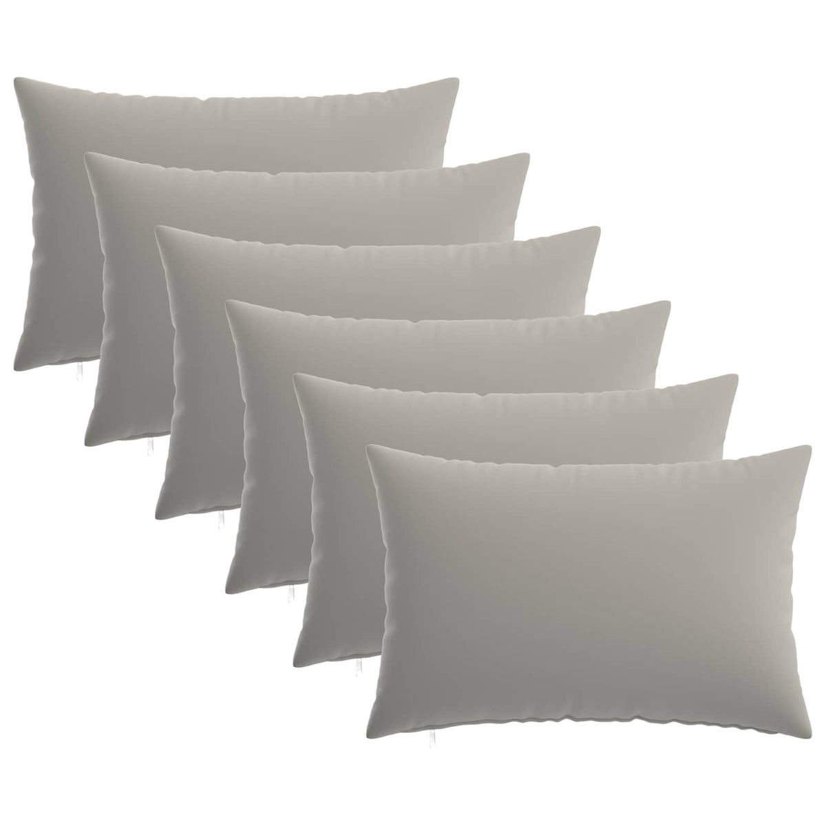vidaXL Throw Pillow 6 pcs HEERLEN Grey 30 x 50 cm Polyester 2