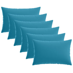 vidaXL Throw Pillow 6 pcs HEERLEN Light Blue 30 x 50 cm Polyester 2