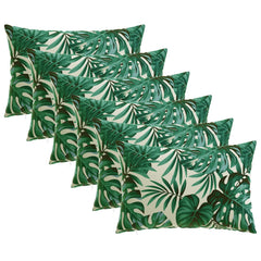 vidaXL Throw Pillow 6 pcs HEERLEN Leaf Pattern 30 x 50 cm Polyester 2