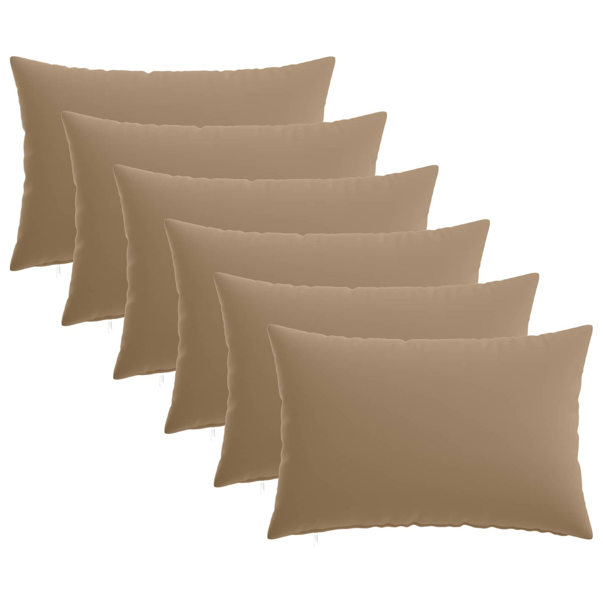 vidaXL Throw Pillow 6 pcs HEERLEN Taupe 30 x 50 cm Polyester 2