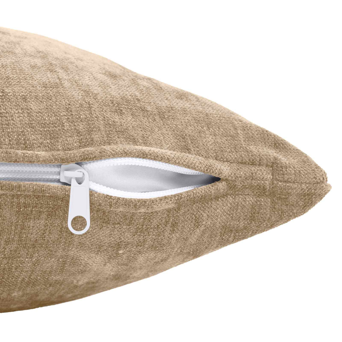 vidaXL Throw Pillow 6 pcs HEERLEN Taupe 35 x 35 cm Chenille Fabric 6