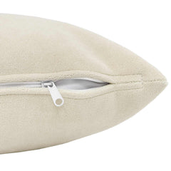 vidaXL Cushion with Pillow HEERLEN 6 pcs Cream Microfiber Fleece 5