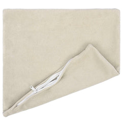 vidaXL Cushion with Pillow HEERLEN 6 pcs Cream Microfiber Fleece 3