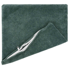 vidaXL Cushion with Pillow HEERLEN 6 pcs Sea Blue Microfiber Fleece 3