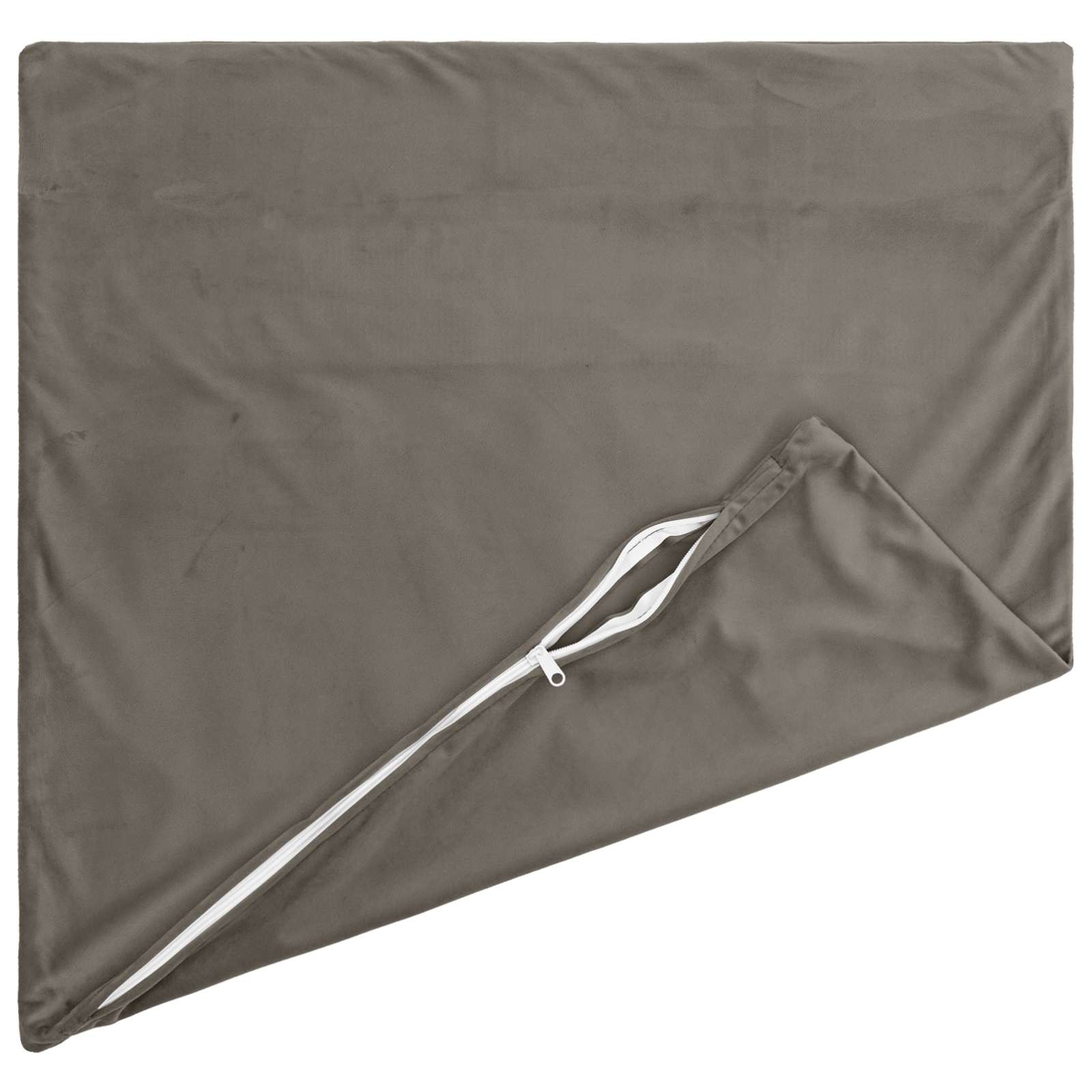 vidaXL Cushion with Pillow HEERLEN 6 pcs Light Grey Velvet 3