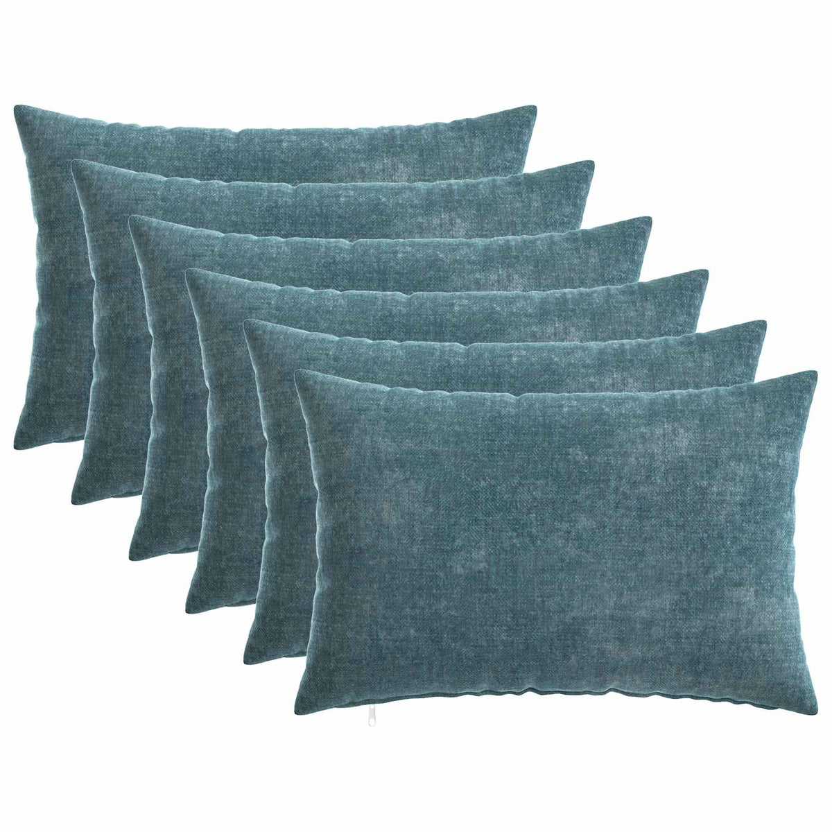 HEERLEN Blue Chenille Fabric