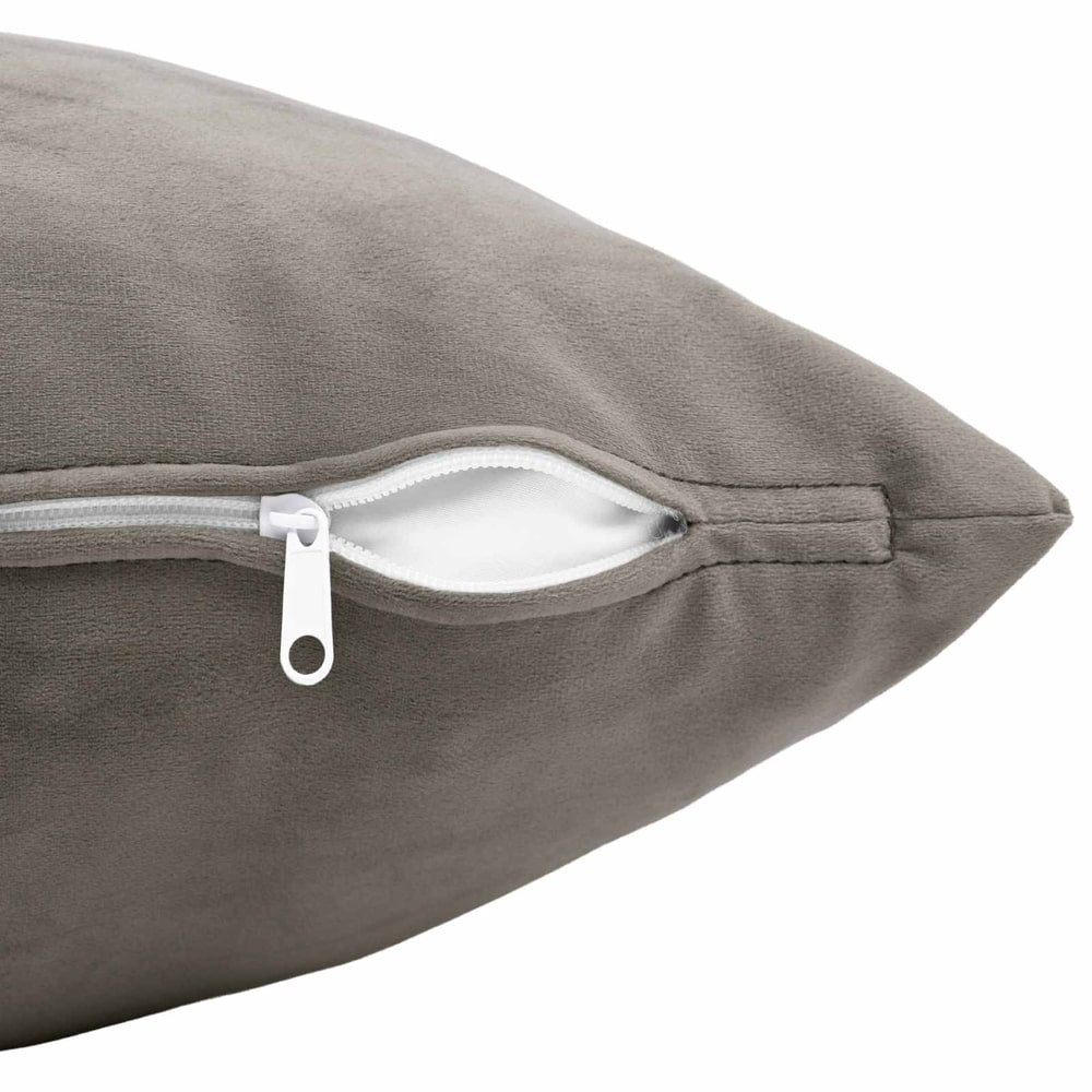 Cushion HEERLEN Light Grey Velvet