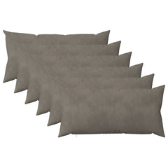 vidaXL Cushion with Pillow HEERLEN 6 pcs Light Grey Velvet 2