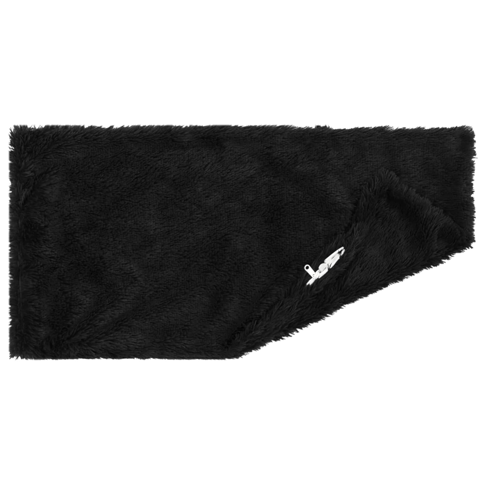 vidaXL Cushion with Pillow HEERLEN 6 pcs Black PV Fleece 4