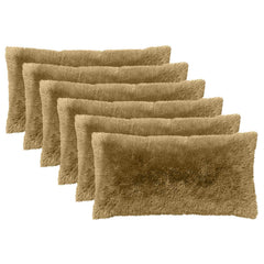 vidaXL Cushion with Pillow HEERLEN 6 pcs Light Grey PV Fleece 2