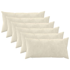 Throw Pillow HEERLEN Microfiber Fleece 6 pcs Cream