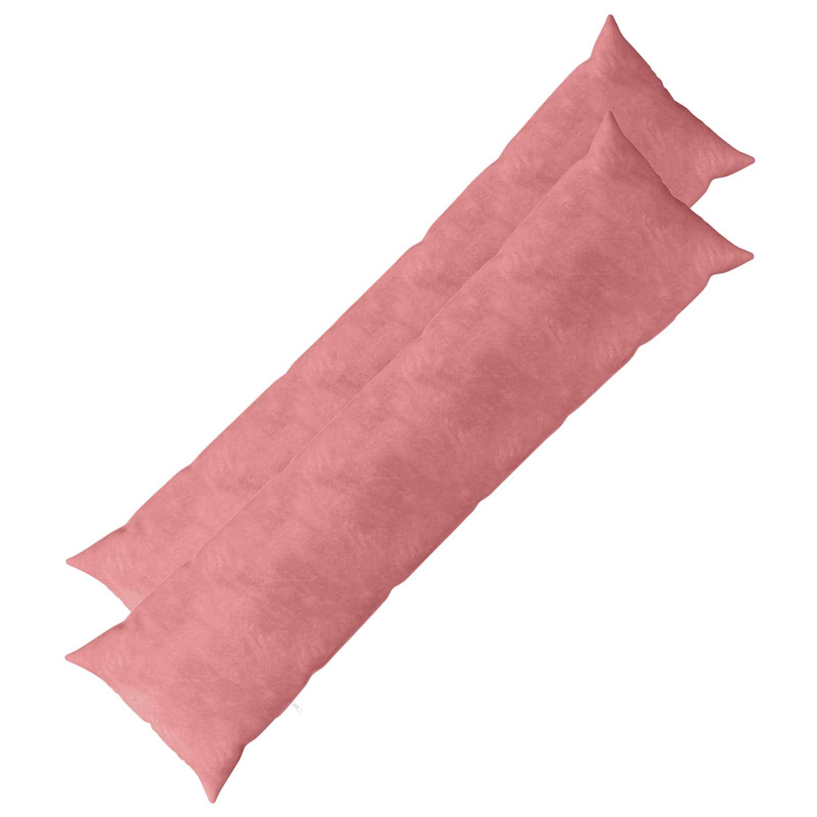 vidaXL Cushion with Pillow HEERLEN 2 pcs Pink Velvet 2