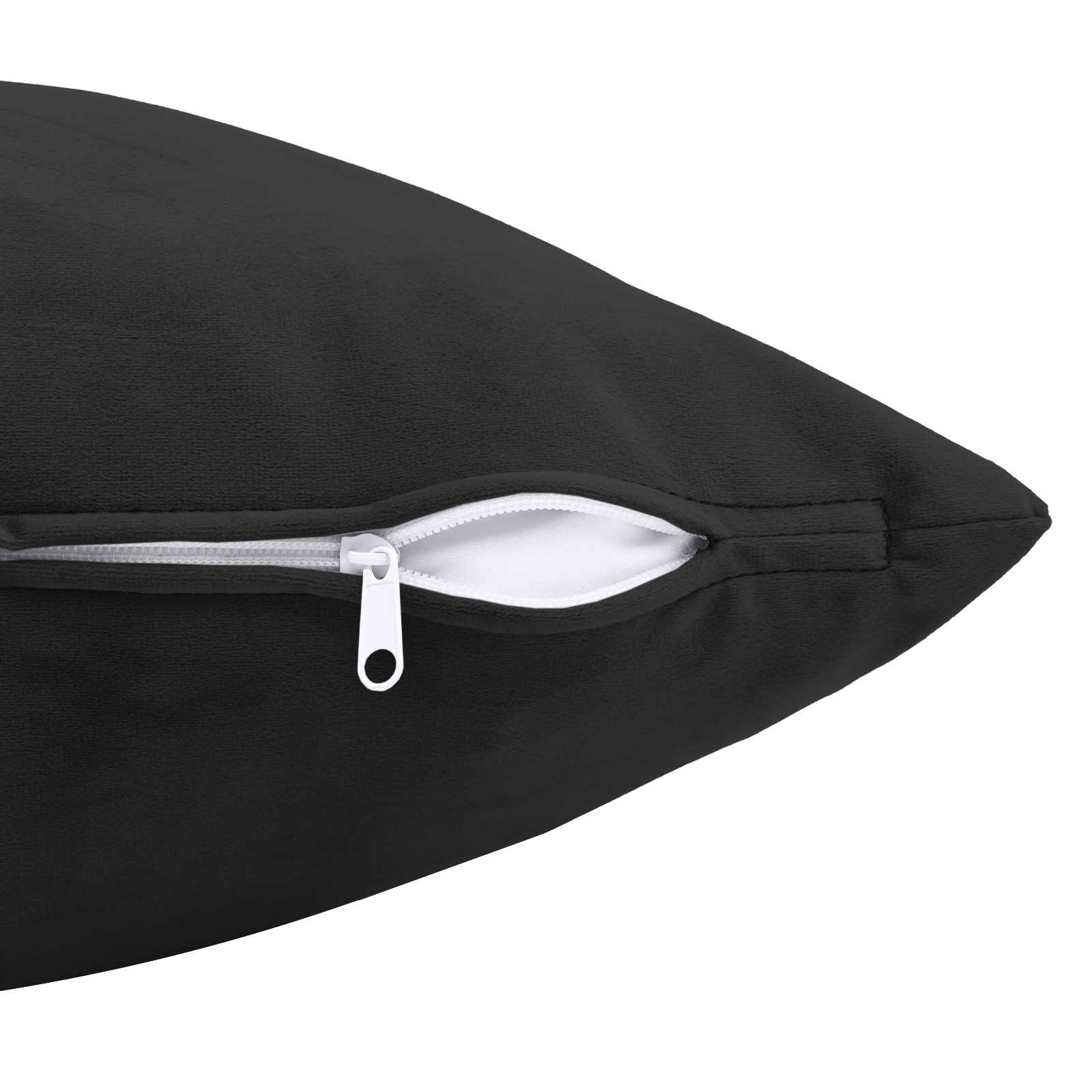 vidaXL Cushion with Pillow HEERLEN Black 40 x 145 cm Velvet 6