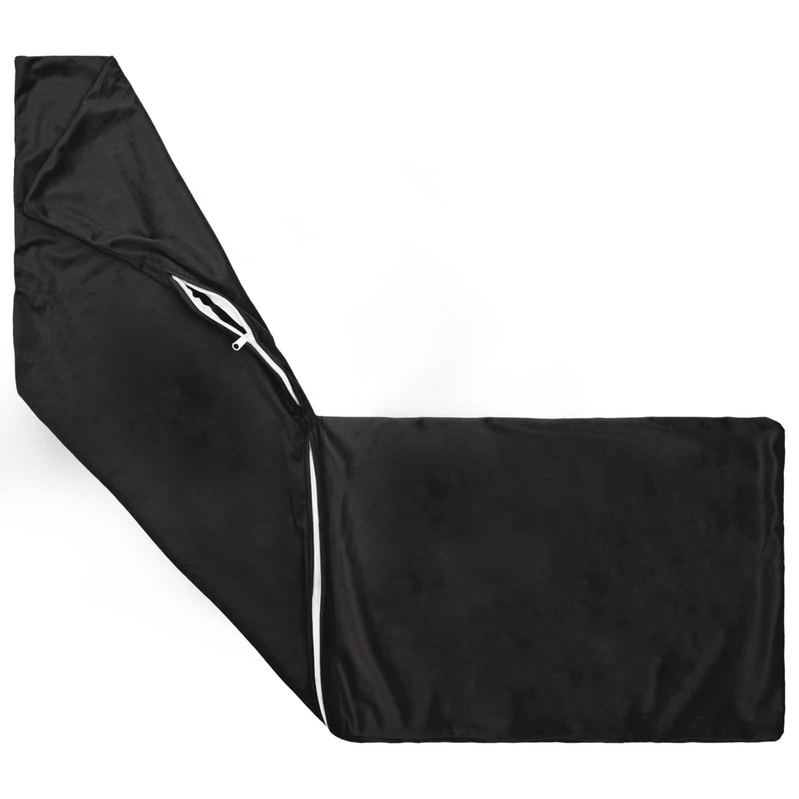 vidaXL Cushion with Pillow HEERLEN 2 pcs Black Velvet 4