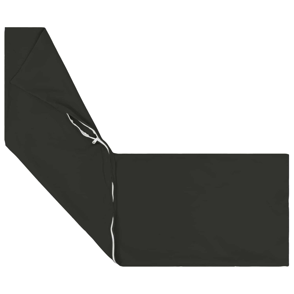 vidaXL Cushion with Pillow HEERLEN Black 40 x 145 cm Polyester 5