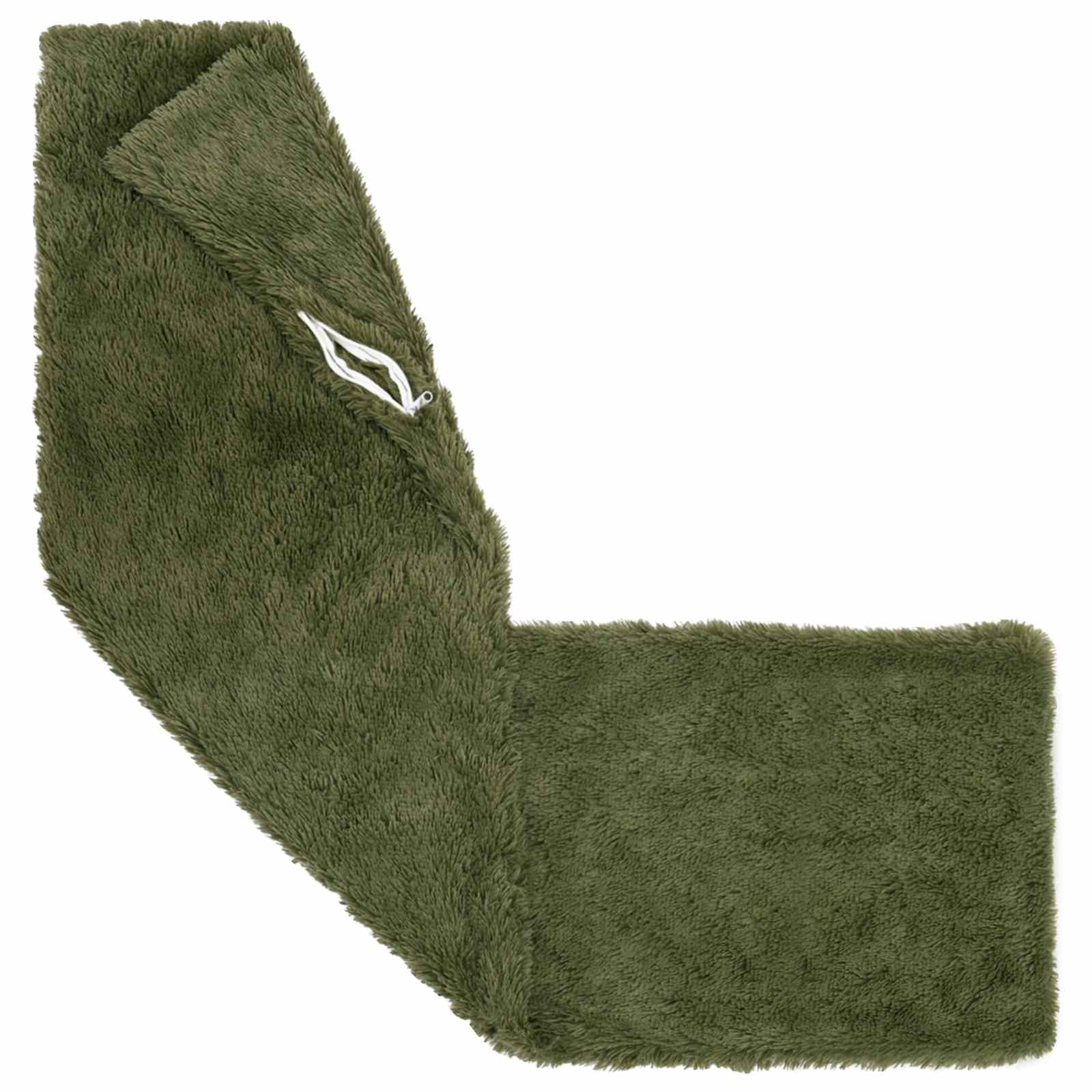 vidaXL Cushion with Pillow HEERLEN 2 pcs Green PV Fleece 4