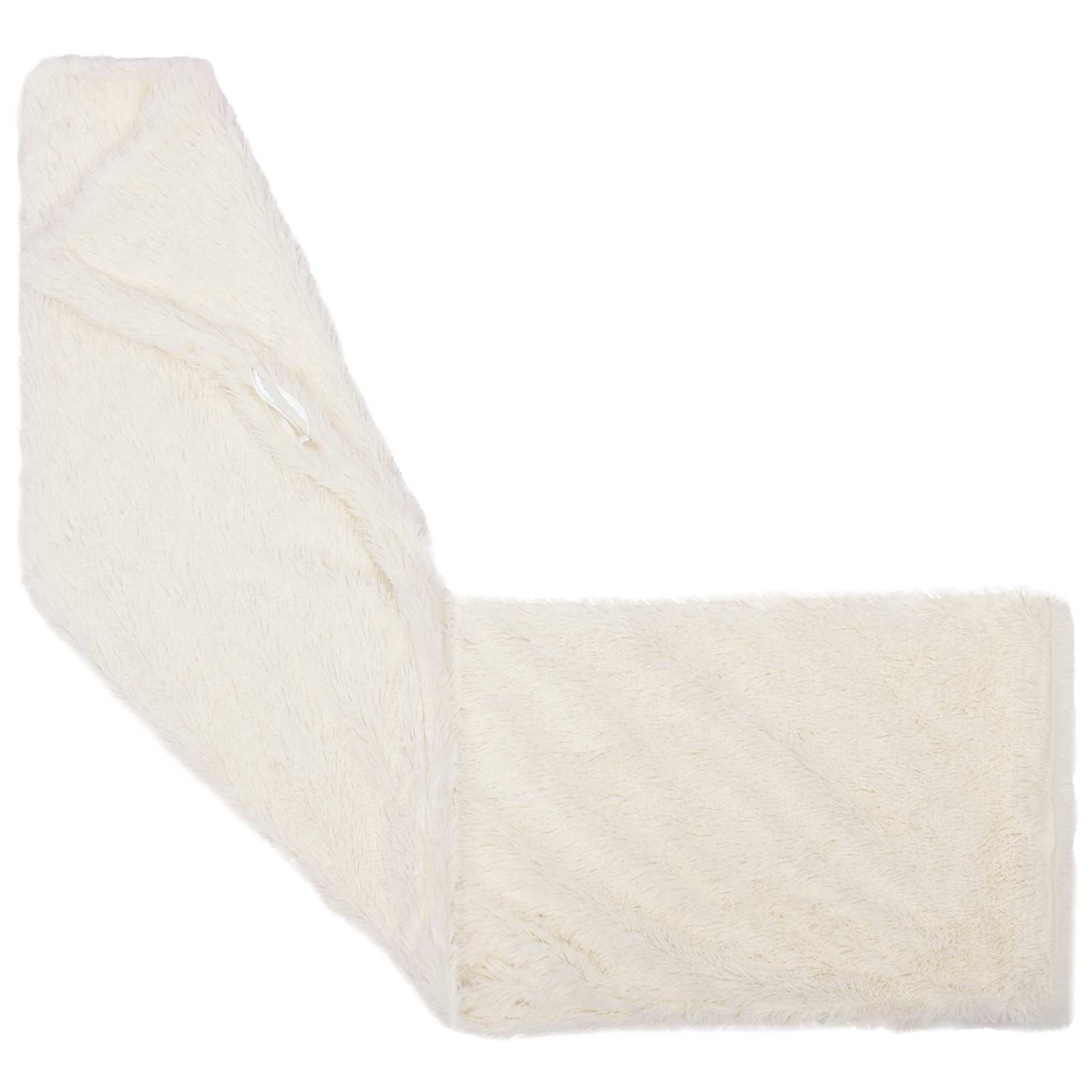 vidaXL Cushion with Pillow HEERLEN White 40 x 145 cm PV Fleece 4