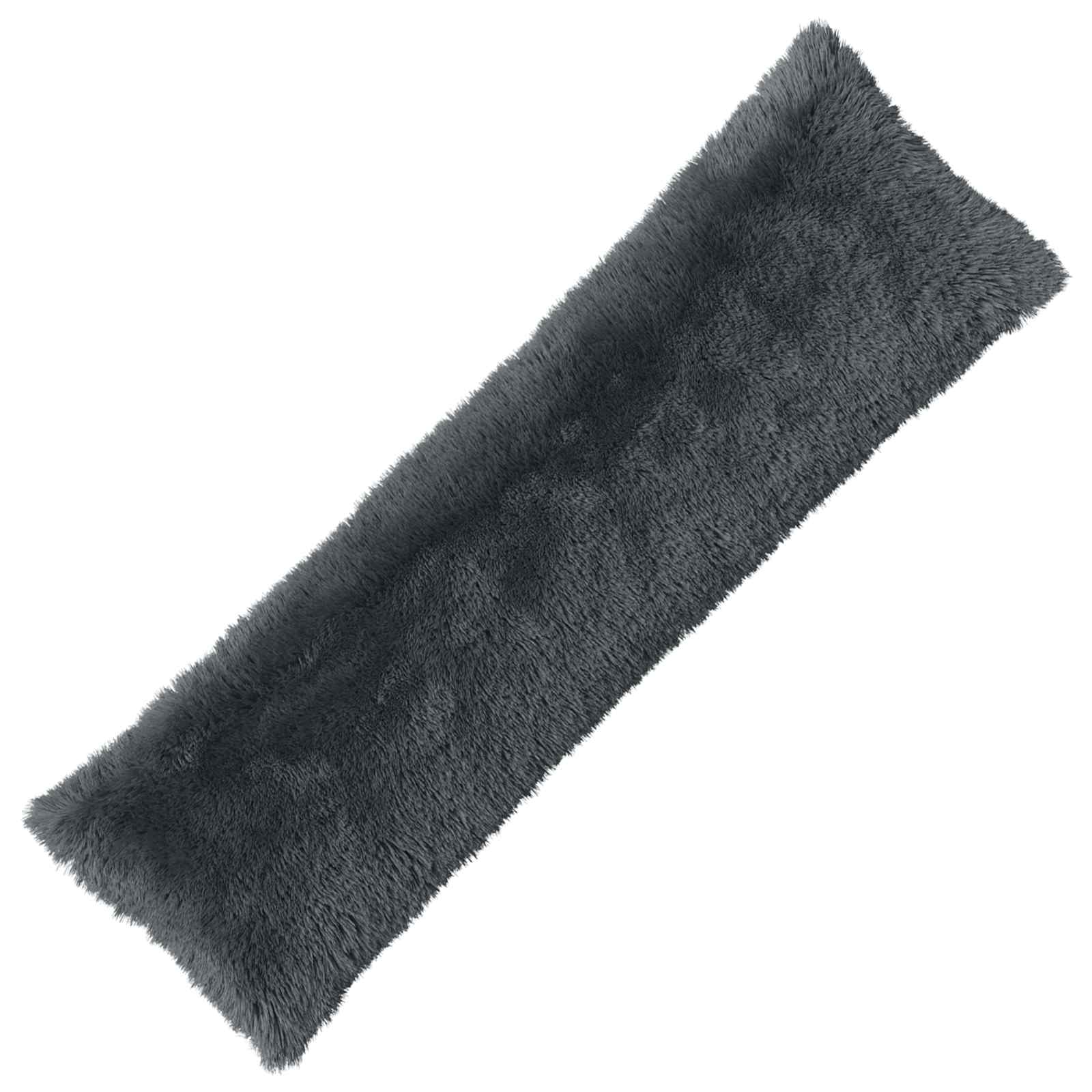 vidaXL Cushion with Pillow HEERLEN Anthracite 40 x 145 cm PV Fleece 2