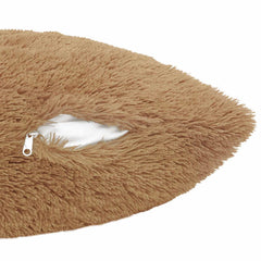 vidaXL Cushion with Pillow HEERLEN 6 pcs Taupe PV Fleece 6