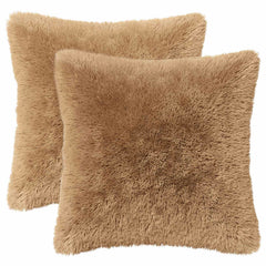 vidaXL Cushion with Pillow HEERLEN 6 pcs Taupe PV Fleece 2