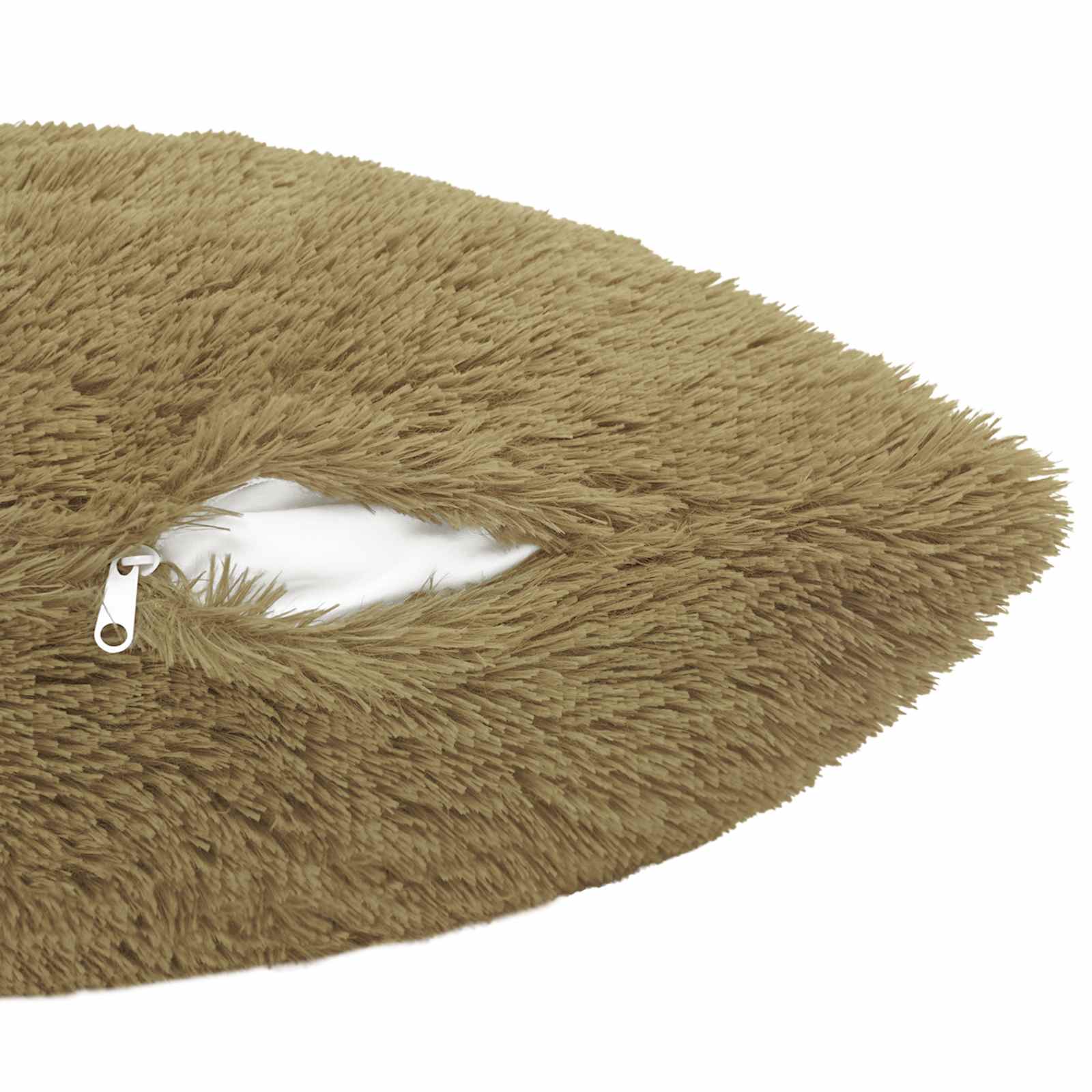 vidaXL Cushion with Pillow HEERLEN 6 pcs Light Grey PV Fleece 6