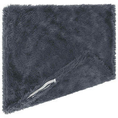 vidaXL Cushion with Pillow HEERLEN 6 pcs Anthracite PV Fleece 4