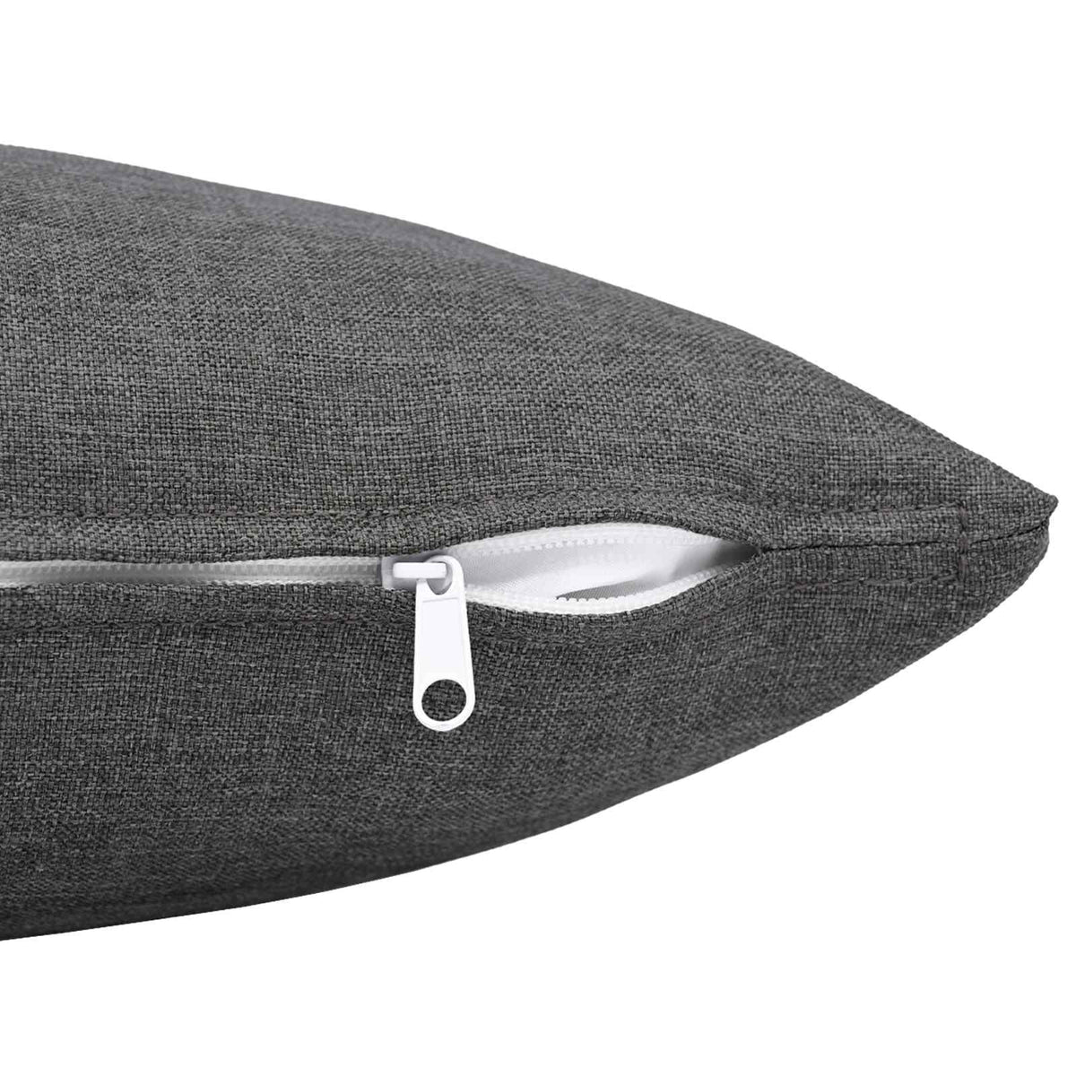 vidaXL Cushion with Pillow HEERLEN 2 pcs Light Grey Fabric 5