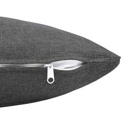 vidaXL Cushion with Pillow HEERLEN 2 pcs Light Grey Fabric 5
