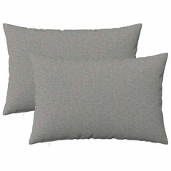 Throw Pillow HEERLEN Fabric 2 pcs Cloud Grey