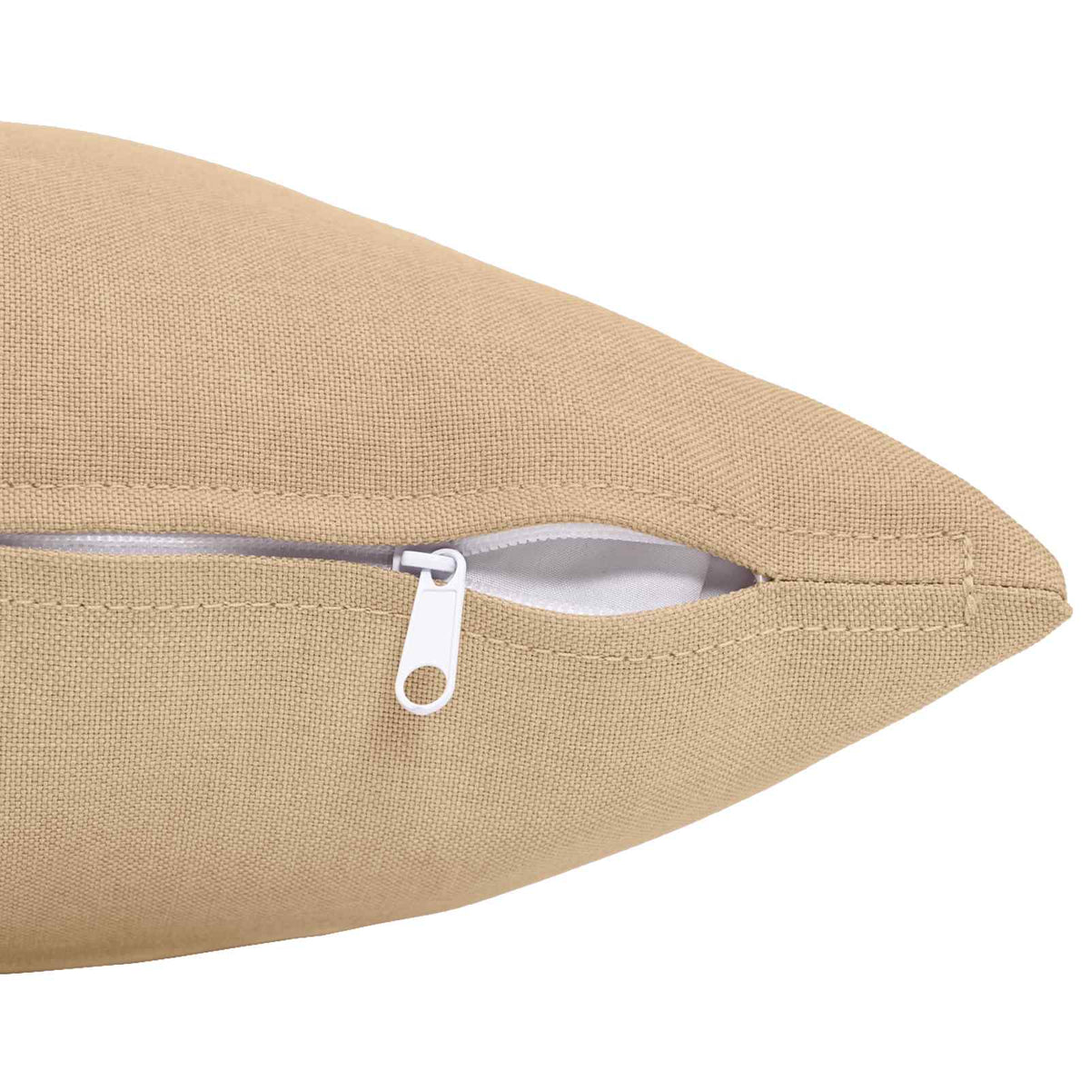 vidaXL Cushion with Pillow HEERLEN 2 pcs Cream Fabric 5