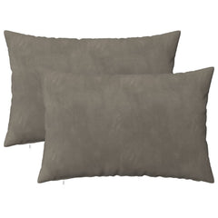vidaXL Cushion with Pillow HEERLEN 2 pcs Light Grey Velvet 2