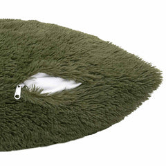 vidaXL Cushion with Pillow HEERLEN 2 pcs Green PV Fleece 6