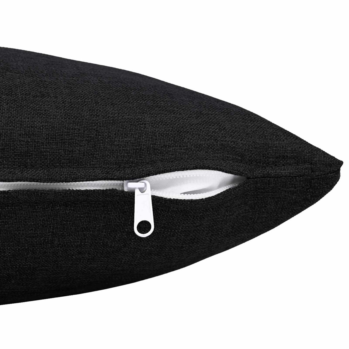 vidaXL Throw Pillow 2 pcs HEERLEN Black 50 x 75 cm Fabric 5