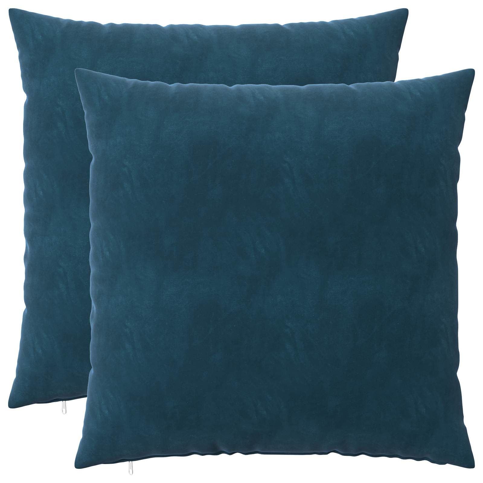 vidaXL Cushion with Pillow HEERLEN 2 pcs Blue Velvet 1