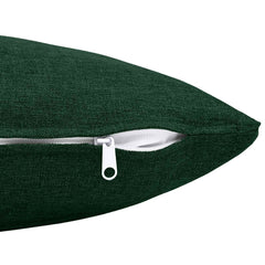 vidaXL Cushion with Pillow HEERLEN 2 pcs Dark Green Fabric 5