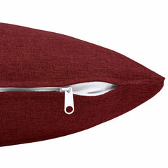vidaXL Cushion with Pillow HEERLEN 2 pcs Wine Red Fabric 5
