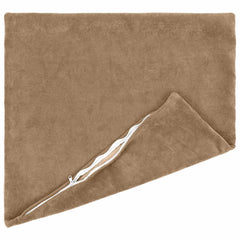 vidaXL Throw Pillow 2 pcs HEERLEN Taupe 60 x 60 cm Microfiber Fleece 3