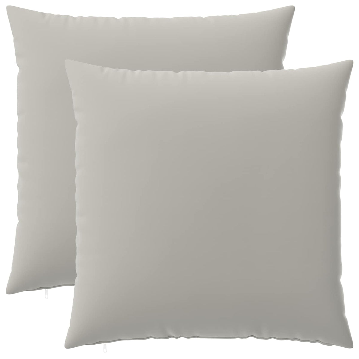 vidaXL Cushion with Pillow HEERLEN 2 pcs Grey Polyester 2