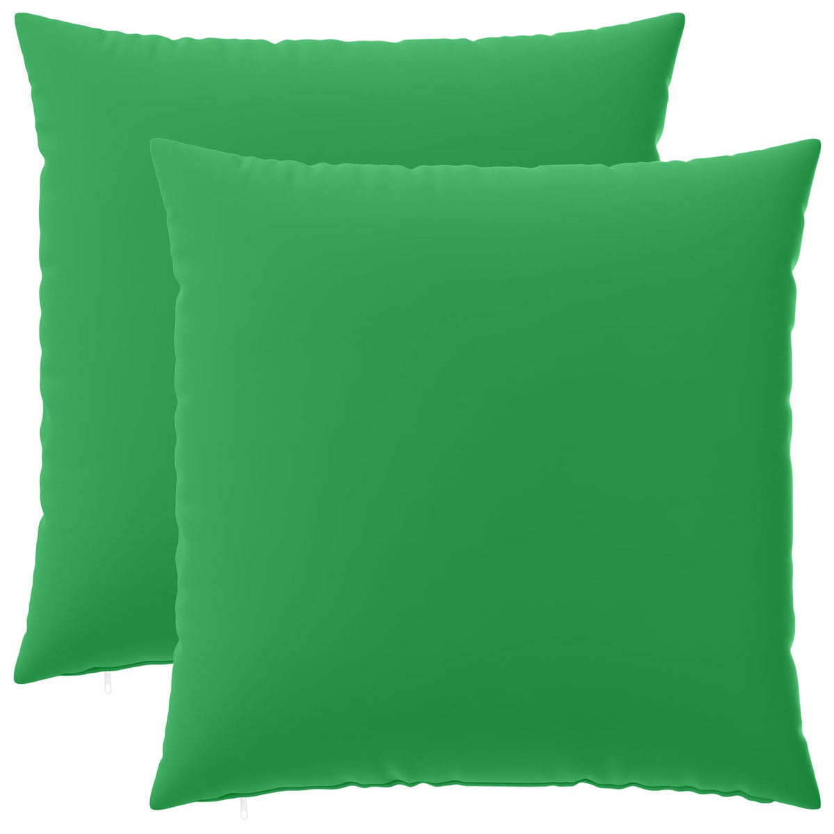 vidaXL Cushion with Pillow HEERLEN 2 pcs Green Polyester 2
