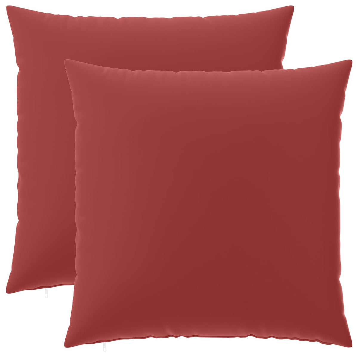 Cushion with Pillow HEERLEN 2 pcs Wine Red Polyester, image 2