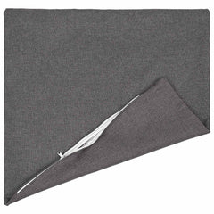 vidaXL Throw Pillow 2 pcs HEERLEN Light Grey 70 x 70 cm Fabric 4