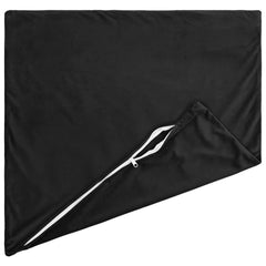 vidaXL Cushion with Pillow HEERLEN 2 pcs Black Velvet 4