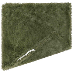 vidaXL Cushion with Pillow HEERLEN 2 pcs Green PV Fleece 4