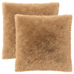 vidaXL Cushion with Pillow HEERLEN 2 pcs Taupe PV Fleece 2