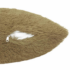 vidaXL Cushion with Pillow HEERLEN 2 pcs Light Grey PV Fleece 6