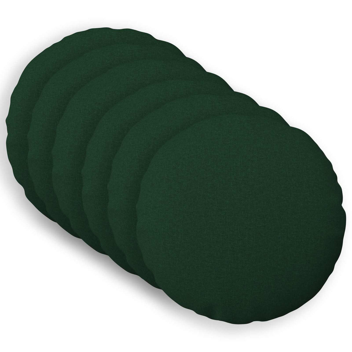 vidaXL Cushion with Pillow HEERLEN 6 pcs Dark Green Fabric 2