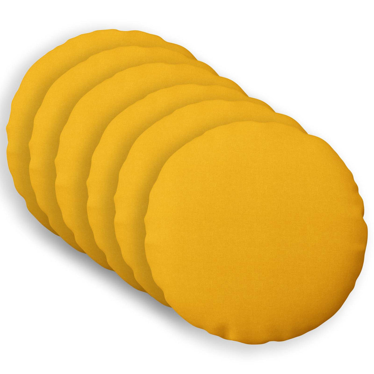 vidaXL Cushion with Pillow HEERLEN 6 pcs Light Yellow Fabric 2