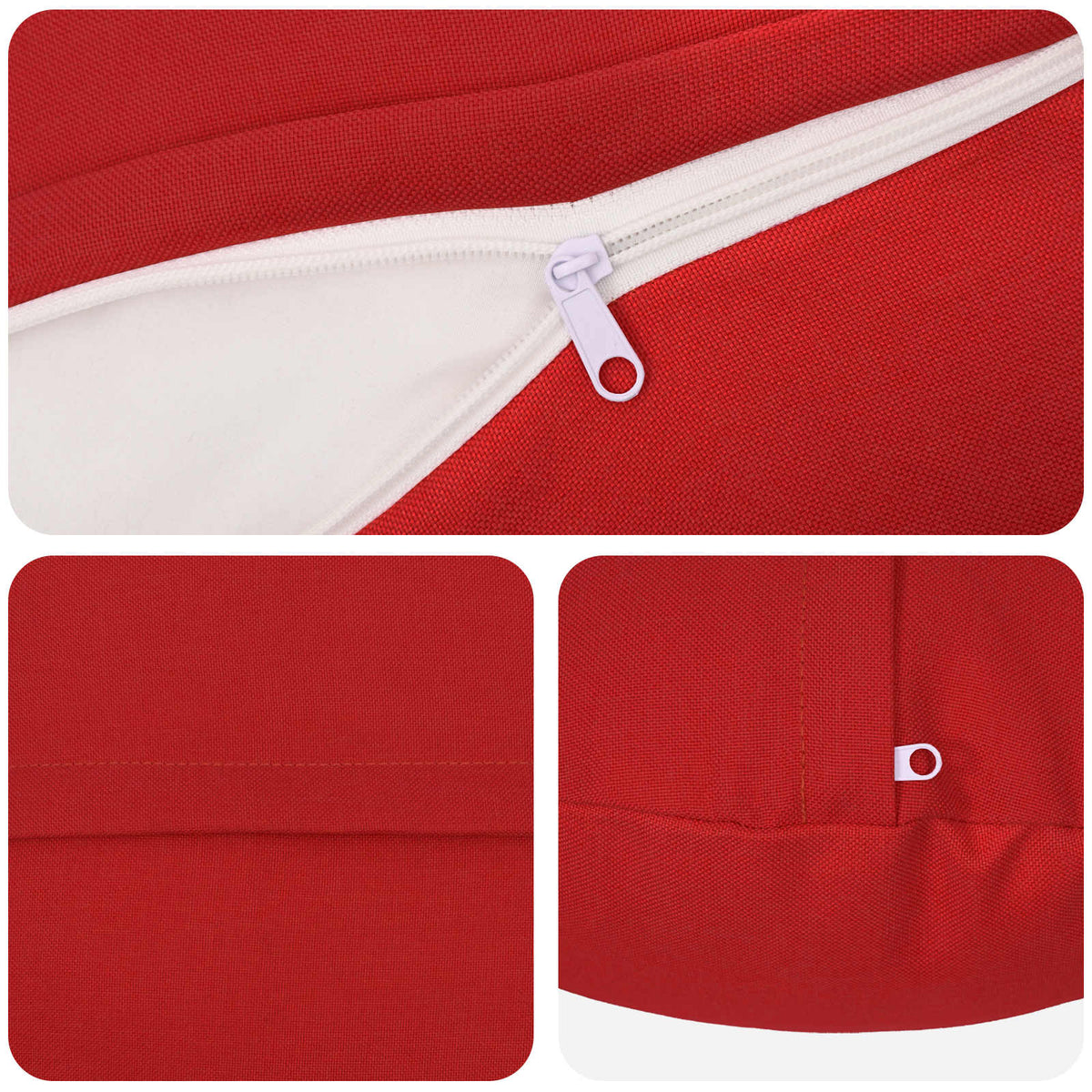 vidaXL Cushion with Pillow HEERLEN 6 pcs Red Fabric 5