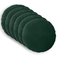 vidaXL Cushion with Pillow HEERLEN 6 pcs Dark Green Velvet 2